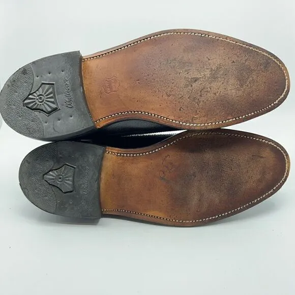 O'Sullivan Men’s Size 10.5 D Black Leather USA Made Long Wingtip Dress Shoes