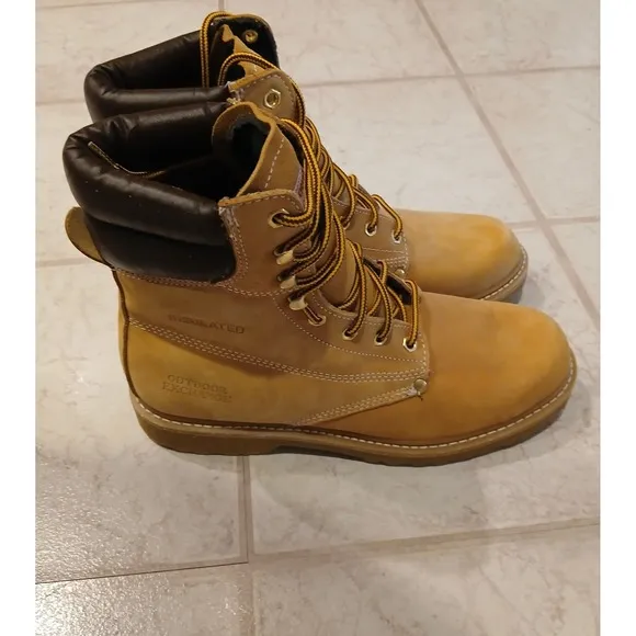 Outdoor Exchange Suede/leather Lace Up Work Hiking Boots 7211 Mens Size 12M #917