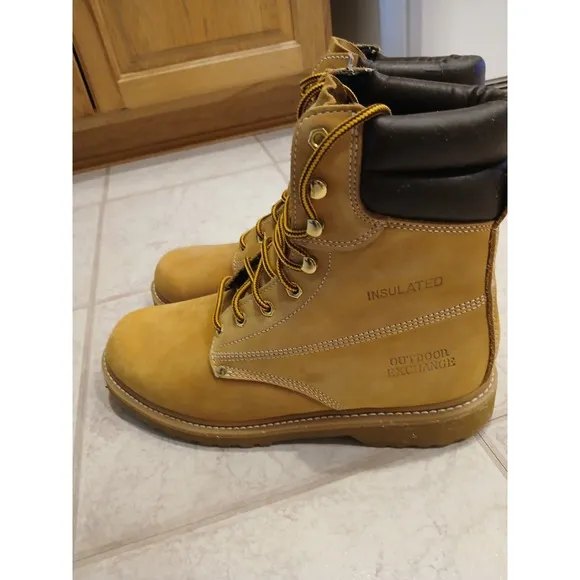 Outdoor Exchange Suede/leather Lace Up Work Hiking Boots 7211 Mens Size 12M #917