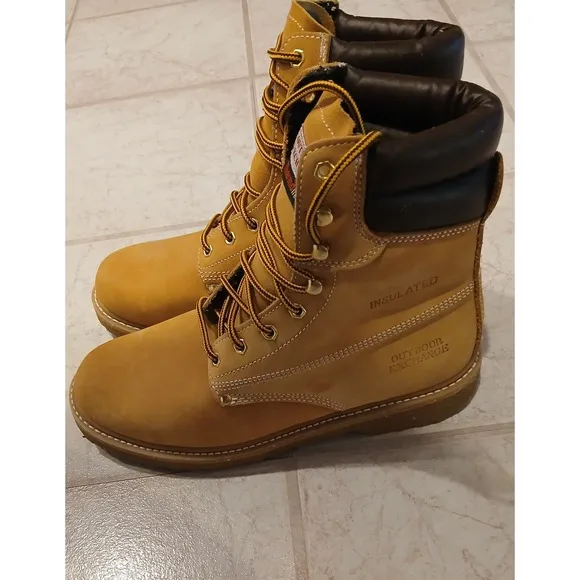 Outdoor Exchange Suede/leather Lace Up Work Hiking Boots 7211 Mens Size 12M #917