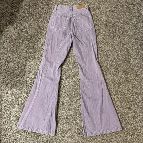 PacSun High Rise Flare Jeans in Lavender Size 24