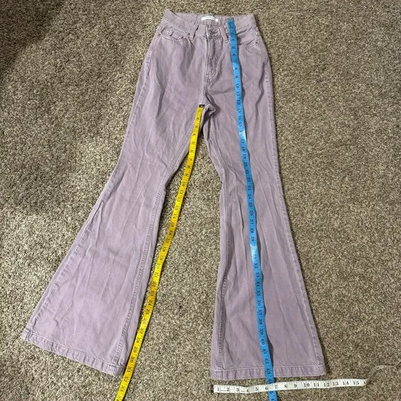 PacSun High Rise Flare Jeans in Lavender Size 24
