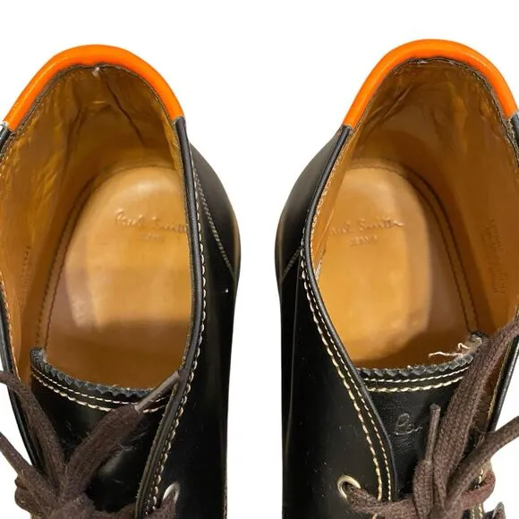 Paul Smith Ankle Boots Men 10.5 EU 44 Brown Leather Lace up Chukka Preppy