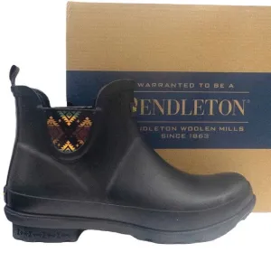 Pendleton Womens Waterproof Rubber Chelsea Rain Boots Fur Lined Rainboots 10