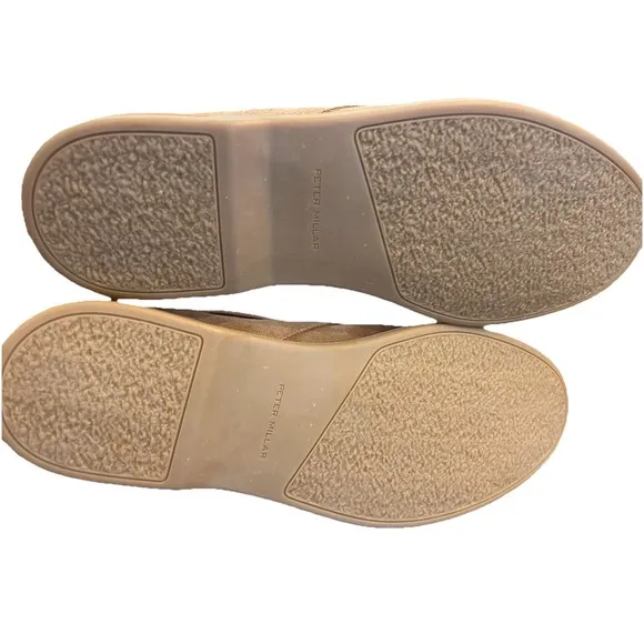 Peter Millar Excursionist Chukka Beige/Tan Suede Leather Slip On Boot Sz. 10M