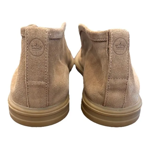 Peter Millar Excursionist Chukka Beige/Tan Suede Leather Slip On Boot Sz. 10M