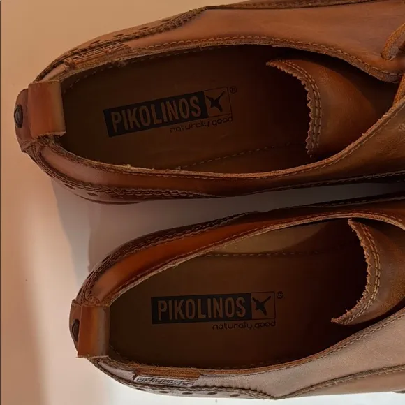 PIKOLINOS Brown Oxford Derbys Classic Leather Made in Spain Size 37