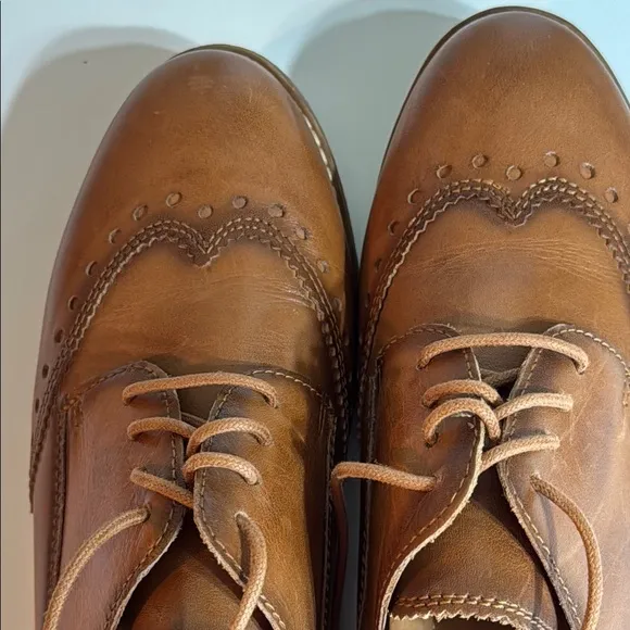PIKOLINOS Brown Oxford Derbys Classic Leather Made in Spain Size 37