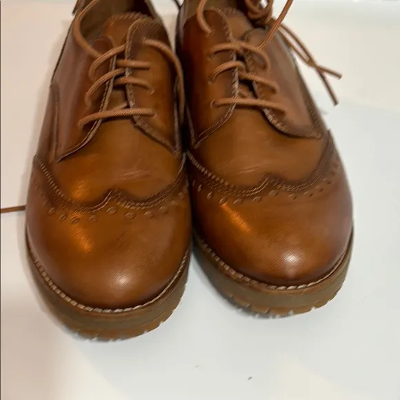 PIKOLINOS Brown Oxford Derbys Classic Leather Made in Spain Size 37