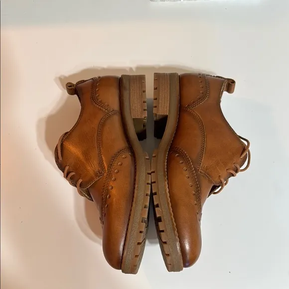 PIKOLINOS Brown Oxford Derbys Classic Leather Made in Spain Size 37