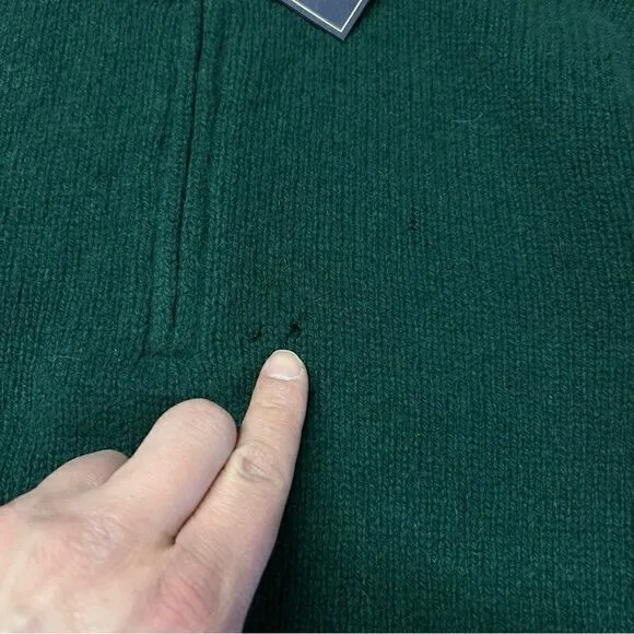 Polo Ralph Lauren 1/4 zip sweater size large nwt