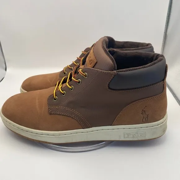 Polo Ralph Lauren Men's Shrunken Nubuck Lace UP Sneaker Boot  11