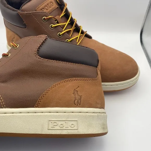 Polo Ralph Lauren Men's Shrunken Nubuck Lace UP Sneaker Boot  11