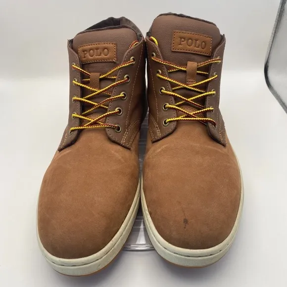 Polo Ralph Lauren Men's Shrunken Nubuck Lace UP Sneaker Boot  11