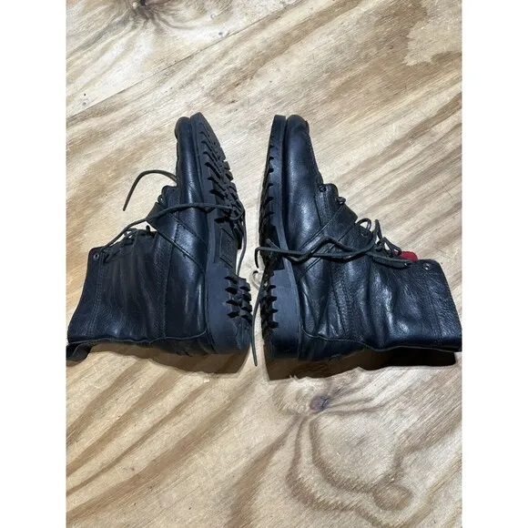 Polo Ralph Lauren Ranger Boots High Men 11 Black Leather Shoes