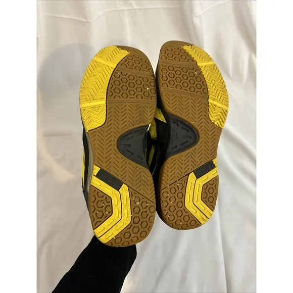 Prince NFS Attack Indoor Court Shoe Men's 9.5 Yellow Black Racquetball Sneakers