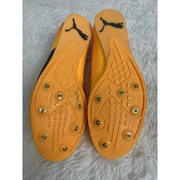 Puma Evospeed Long Jump Track &amp; Field Shoes US Size 11.5 Yellow Black 377001-01