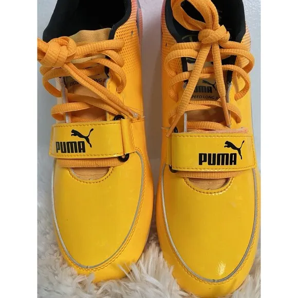 Puma Evospeed Long Jump Track &amp; Field Shoes US Size 11.5 Yellow Black 377001-01