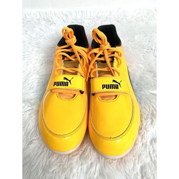 Puma Evospeed Long Jump Track &amp; Field Shoes US Size 11.5 Yellow Black 377001-01