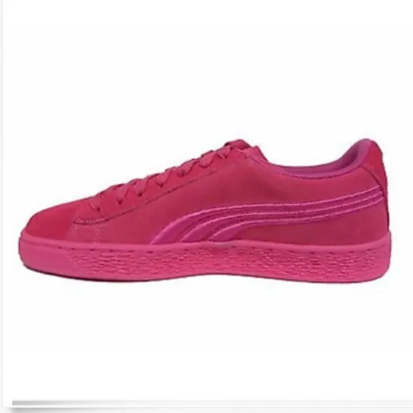 Puma Suede Classic Badge JR Big Kids Pink Size 6