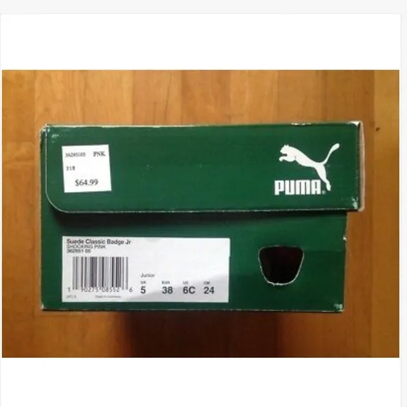 Puma Suede Classic Badge JR Big Kids Pink Size 6
