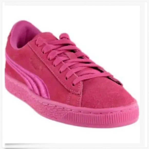 Puma Suede Classic Badge JR Big Kids Pink Size 6