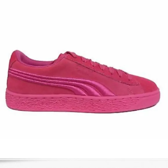 Puma Suede Classic Badge JR Big Kids Pink Size 6