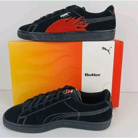 Puma Suede Classic Butter Goods Mens Shoes Sz  10 Puma Black Suede Sneakers New