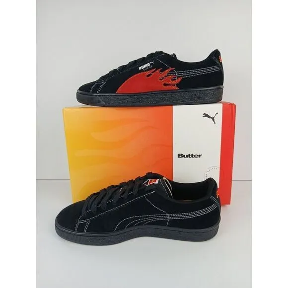Puma Suede Classic Butter Goods Mens Shoes Sz  10 Puma Black Suede Sneakers New