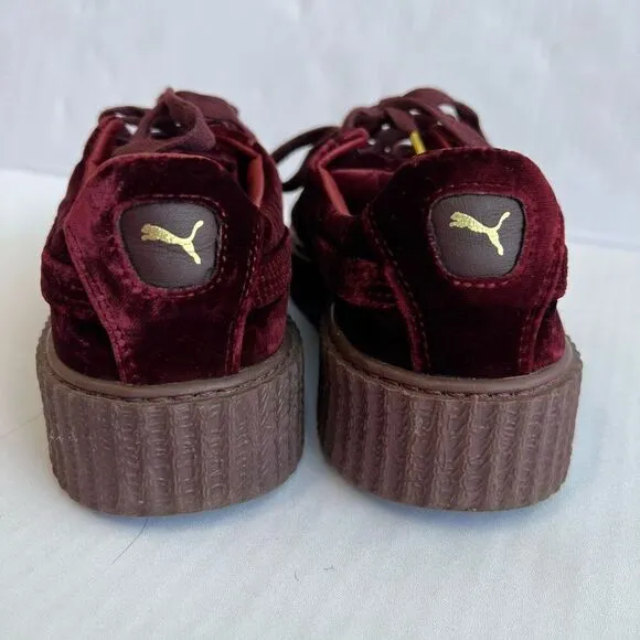 Puma X Fenty Rihanna Women’s Size 7.5 Creeper Velvet Sneakers Shoes Athletic