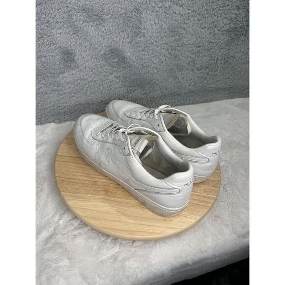 Rag And Bone Mens Low Top Leather White Sneaker Shoes 46 US 13‎