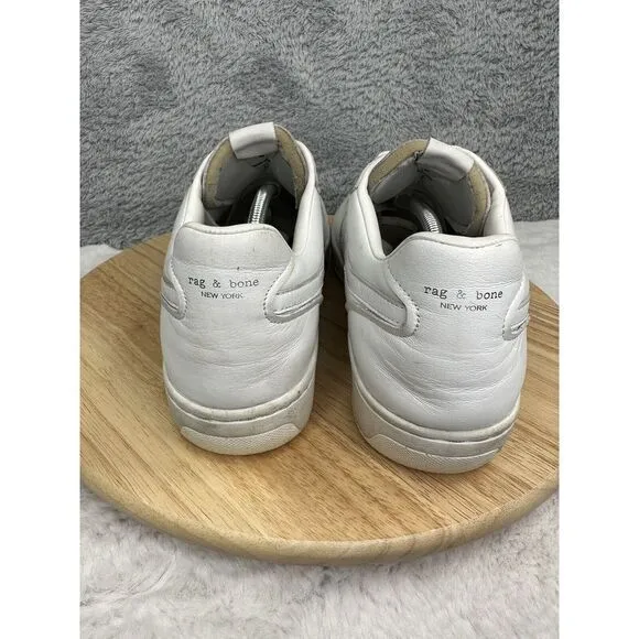 Rag And Bone Mens Low Top Leather White Sneaker Shoes 46 US 13‎