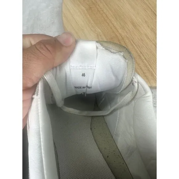 Rag And Bone Mens Low Top Leather White Sneaker Shoes 46 US 13‎
