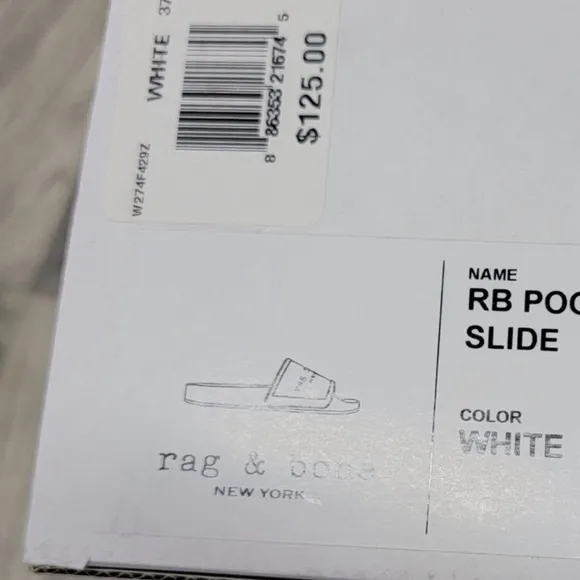Rag and Bone Pool Slides Size 9 Brand New in Box