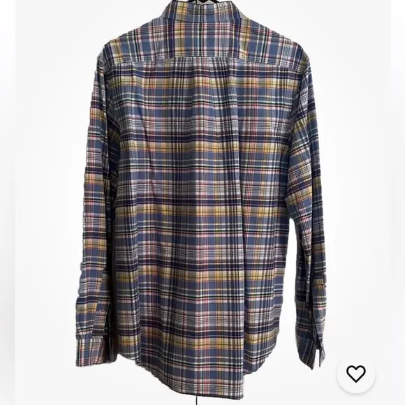 Ralph Lauren Men’s Multi Color Plaid Long Sleeve Button Down Size L