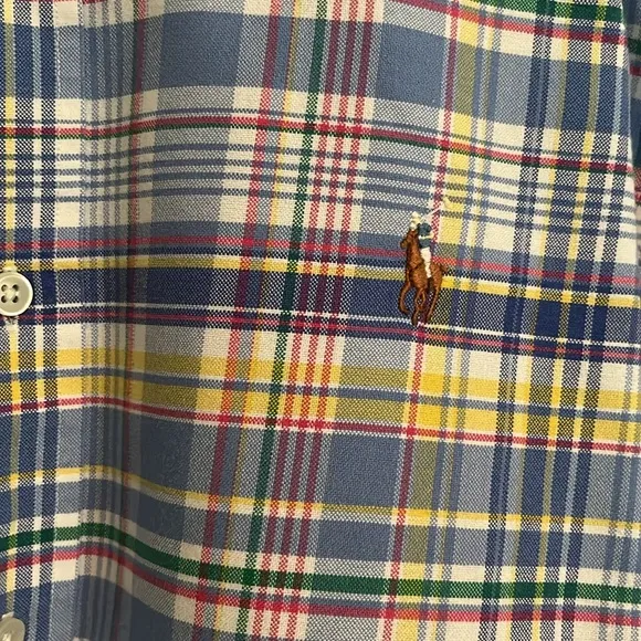 Ralph Lauren Men’s Multi Color Plaid Long Sleeve Button Down Size L
