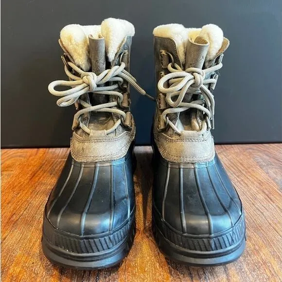 Ralph Lauren Men's Vintage Leather Upper Wool Waterproof Boots 7 Medium