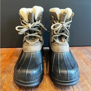 Ralph Lauren Men's Vintage Leather Upper Wool Waterproof Boots 7 Medium
