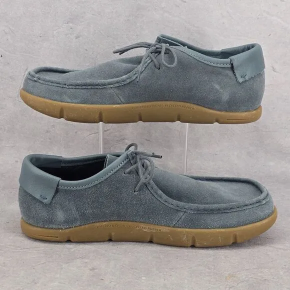 Rare Kalso Earth Shoe Darby Mens Negative Heel‎ Denim Blue Size 11.5
