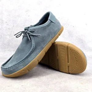 Rare Kalso Earth Shoe Darby Mens Negative Heel‎ Denim Blue Size 11.5