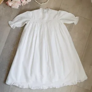 RARE Long Sleeve White Heirloom Gown 4 Piece Set NB/3 Month Feltman Brother NWOT
