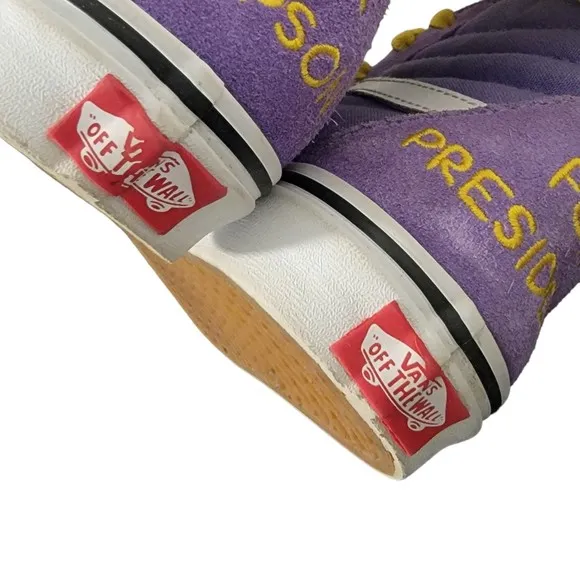 Rare Vans Off The Wall 721356 Purple Simpsons Collab Sneaker Shoes‎ Sz M5.5 W7
