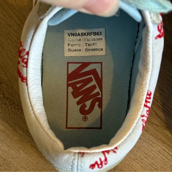 RARE Waffle Lovers VANS‎ Old Skool Blue White Suede Sneakers Shoes Low Size US 6