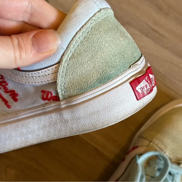 RARE Waffle Lovers VANS‎ Old Skool Blue White Suede Sneakers Shoes Low Size US 6