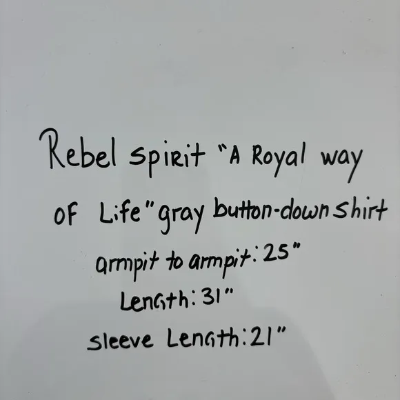 Rebel Spirit Shirt Men 2XL Black Embroidered Long Sleeve Button Fleur De Lis