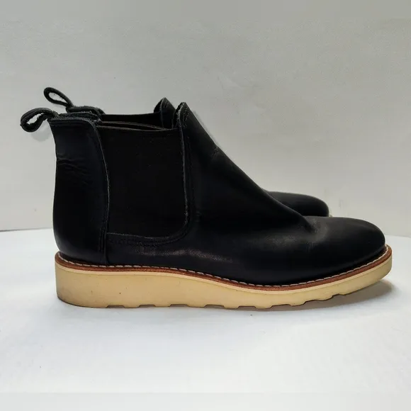 Red Wing Shoes Classic Chelsea Boots Black 3444 Mens 7.5 Made In USA Pull On