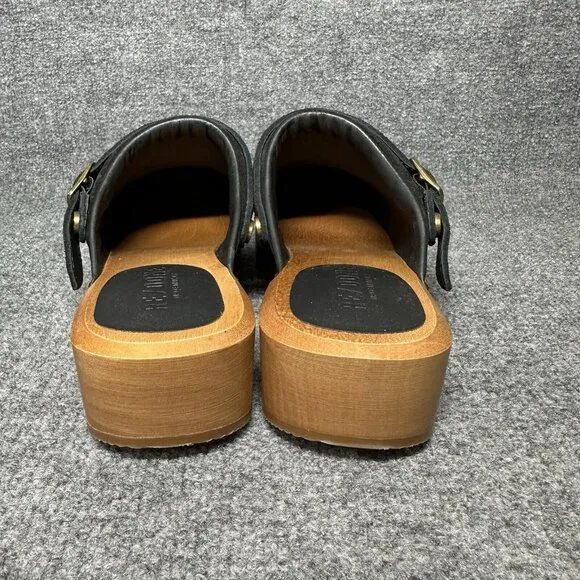 RE/DONE Womens 70s Classic Clog Black Suede Leather Shoes Size 40 / US 9.5 NWOB