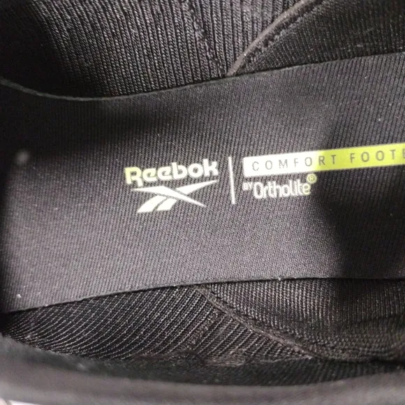 Reebok Black and White Streamlined Athletic Shoes