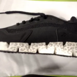 Reebok Black and White Streamlined Athletic Shoes