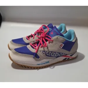 Reebok CL Classic Purple Gray Shoes -male Size 6.5 (DV7454) concept sample 003